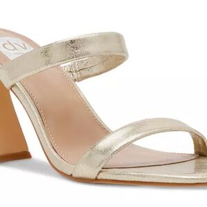 DV by Dolce Vita Gold Block Heel Sandals